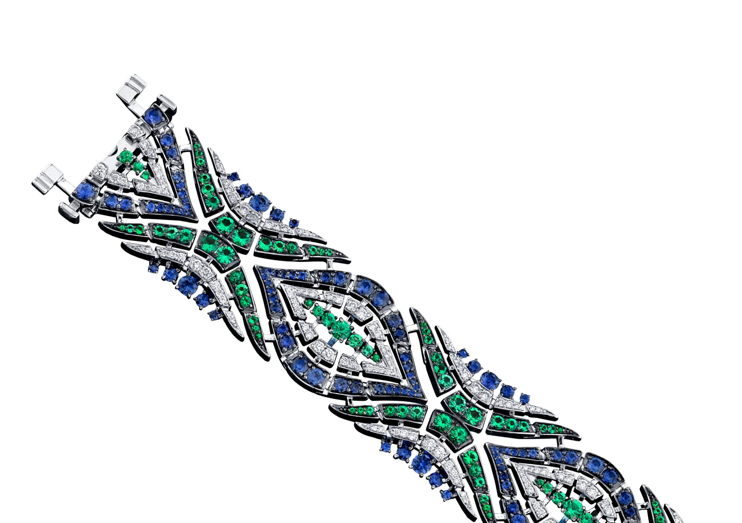 Robert Procop American Glamour Emerald & Blue Sapphire Bracelet