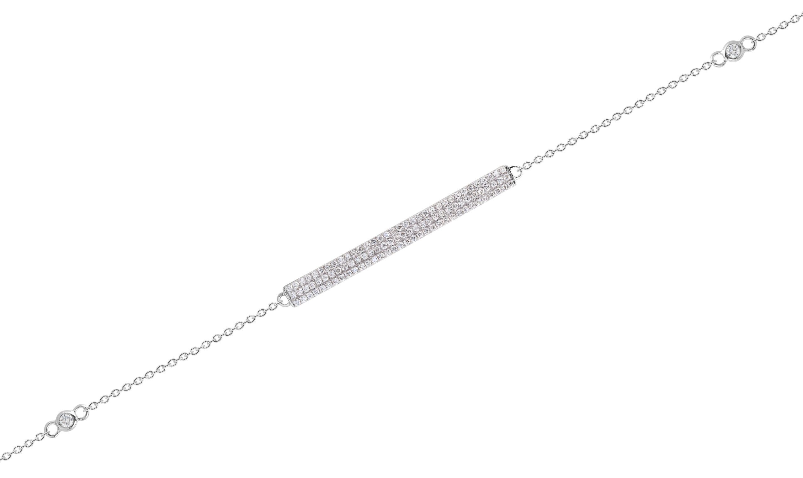 Diamond Bar Bracelet