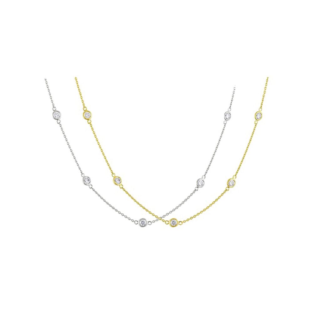 Scattered Diamond Necklace