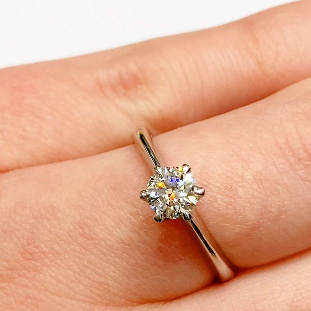 Classic solitaire diamond ring